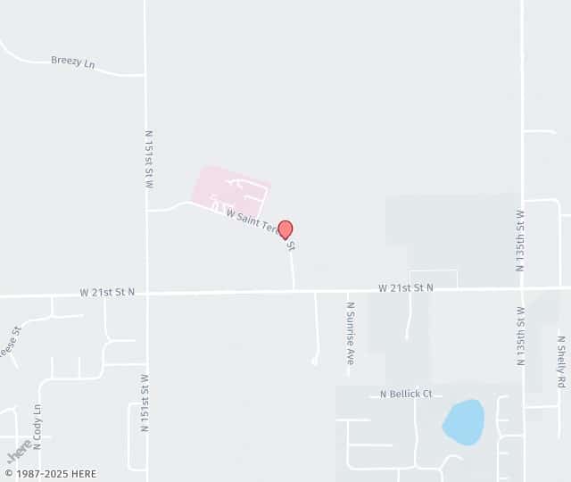 Location Map: 14700 W St Teresa St Wichita, KS 67235